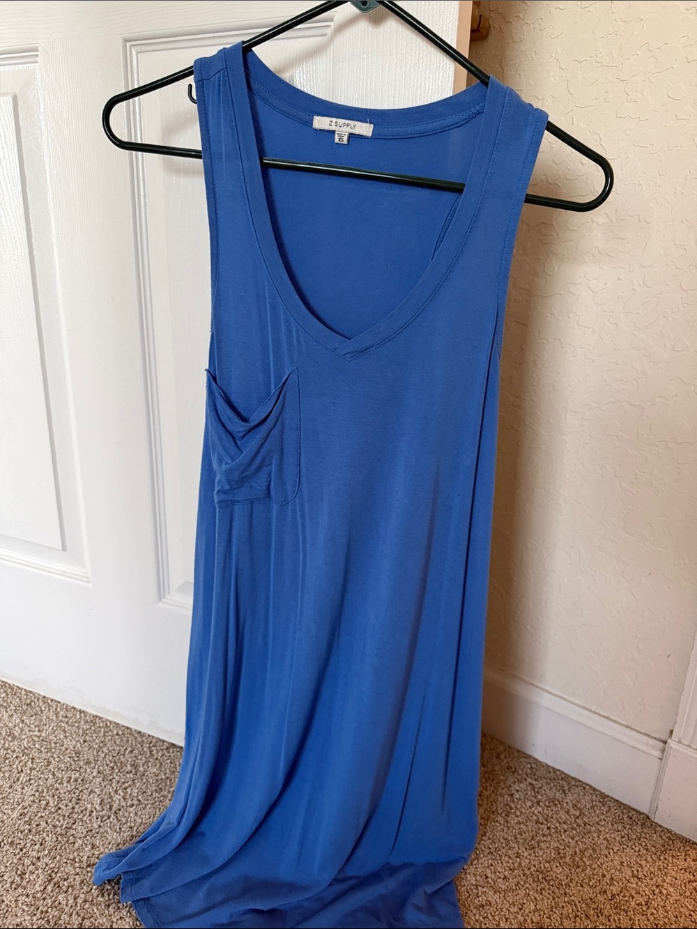 Z Supply Royal Blue V-Neck Pocket Tank